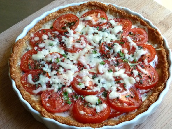 mozzarella & tomato tart