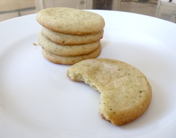 lemon-lime basil shortbread cookies